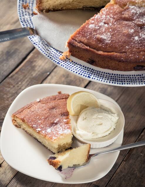 Homemade cake at Cameron's Café