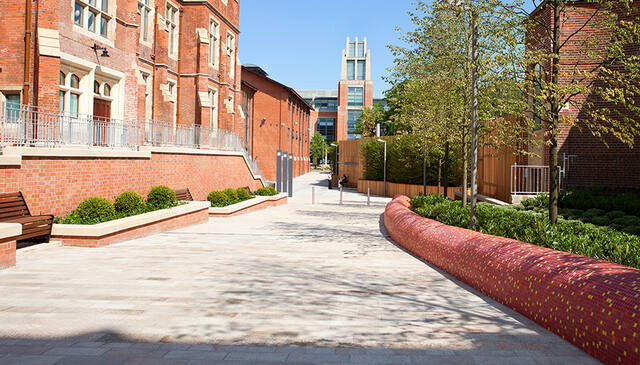 Queen's University Belfast, landscaping by Cameron Landscapes
