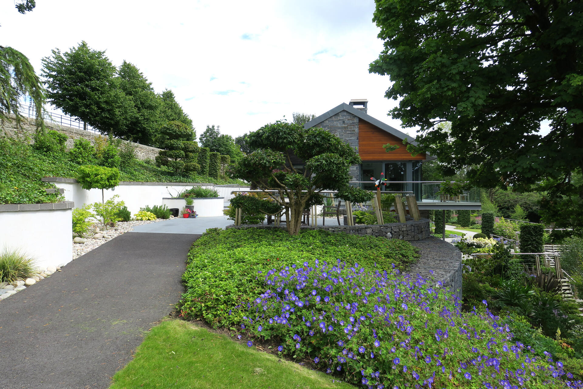 An award-winning private garden by Cameron Landscapes in County Fermanagh